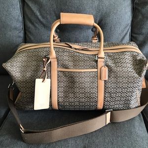 Coach Large Signature Duffle Weekender Overnight Bag